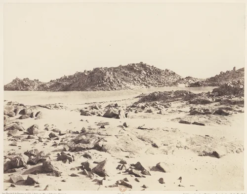 Première Cataracte, Montagnes Granitiques Couvertes de Sables by Félix Teynard, photograph, 1851-1852