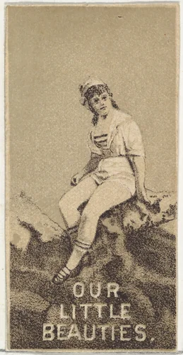 From the Actresses series (N57) promoting Our Little Beauties Cigarettes for Allen & Ginter brand tobacco products by Allen & Ginter, print, 1890