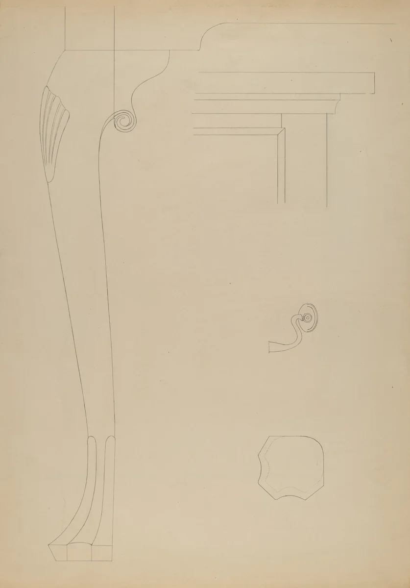 Gaming Table by American 20th Century, index of american design, 1935-1942