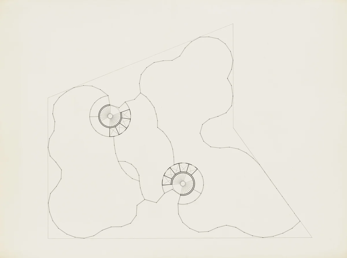 Glass Skyscraper Project (Floorplan) by Ludwig Mies van der Rohe, mies van der rohe archive, 1922