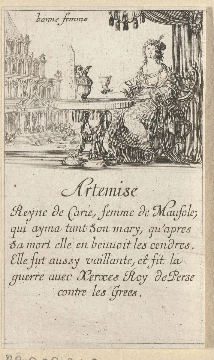 Artemisia II by Stefano della Bella, print, 1620-1664