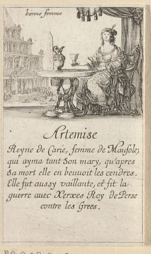 Artemisia II by Stefano della Bella, print, 1620-1664