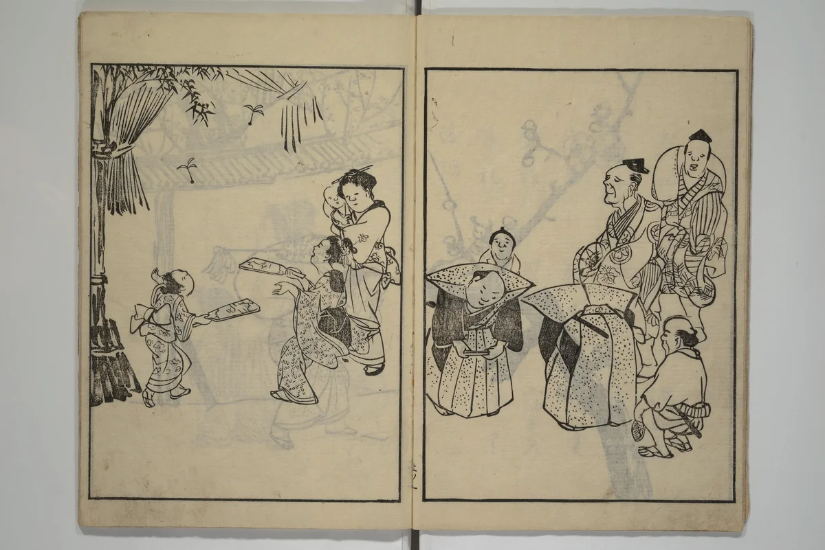 People of Yamato (Japan) Picture Album (Yamato jinbutsu gafu) 倭人物画譜 by Yamaguchi Soken (山口素絢), book, 1800