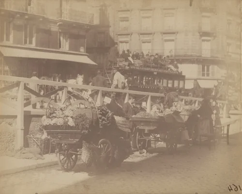 Petit marché. Rue Monge by Eugène Atget, photograph, 1899