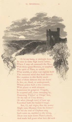 Milton's L'Allegro and Il Penseroso by John Milton, book, 1855