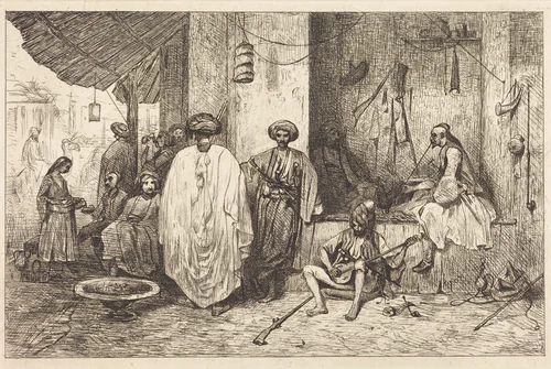 Le Corps de Garde by Alexandre-Gabriel Decamps, print, 1834
