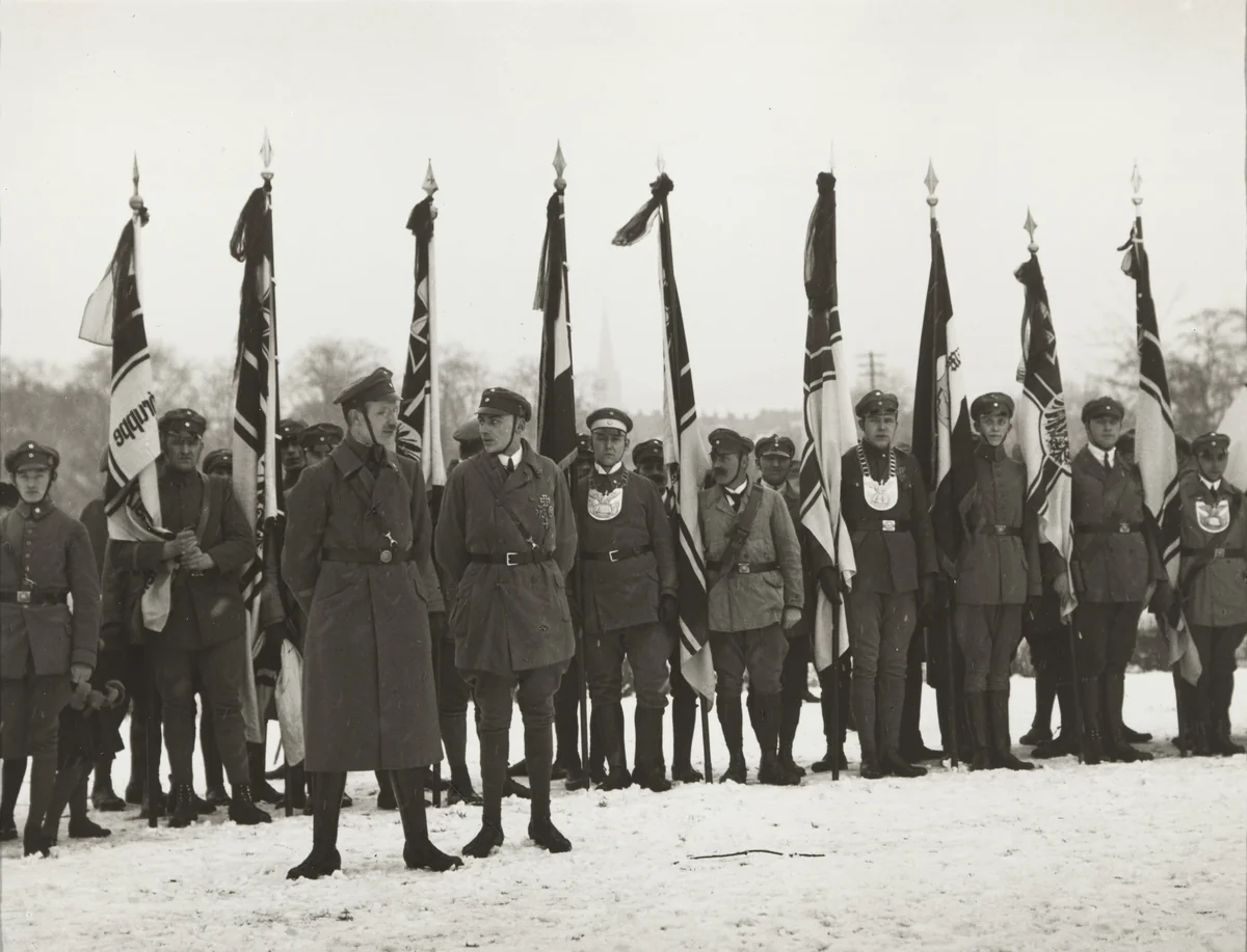 Stahlhelm Gathering by August Sander, photograph, 1927