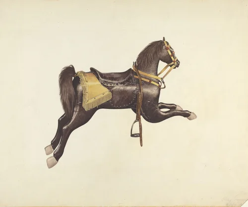 Carousel Horse by Henry Tomaszewski, index of american design, 1938