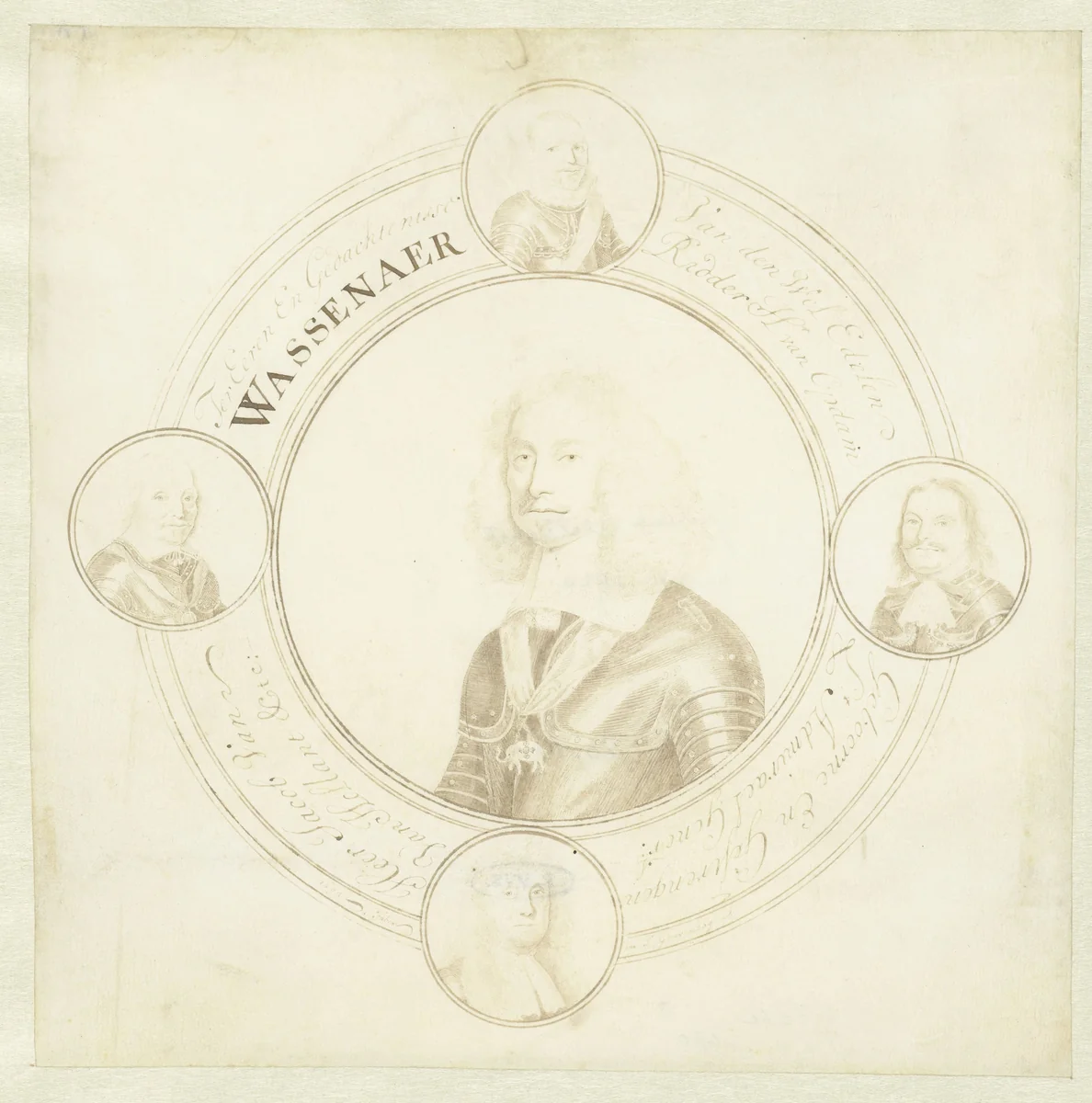 Portret van Jacob van Wassenaer van Obdam by John Faber, drawing, 1692