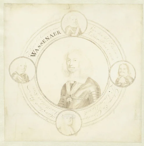 Portret van Jacob van Wassenaer van Obdam by John Faber, drawing, 1692