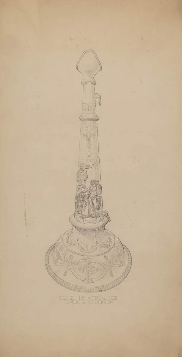 Parade Fire Horn by Elmer G. Anderson, index of american design, 1937