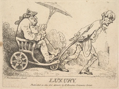 Luxury by Thomas Rowlandson, print, 1781-1795