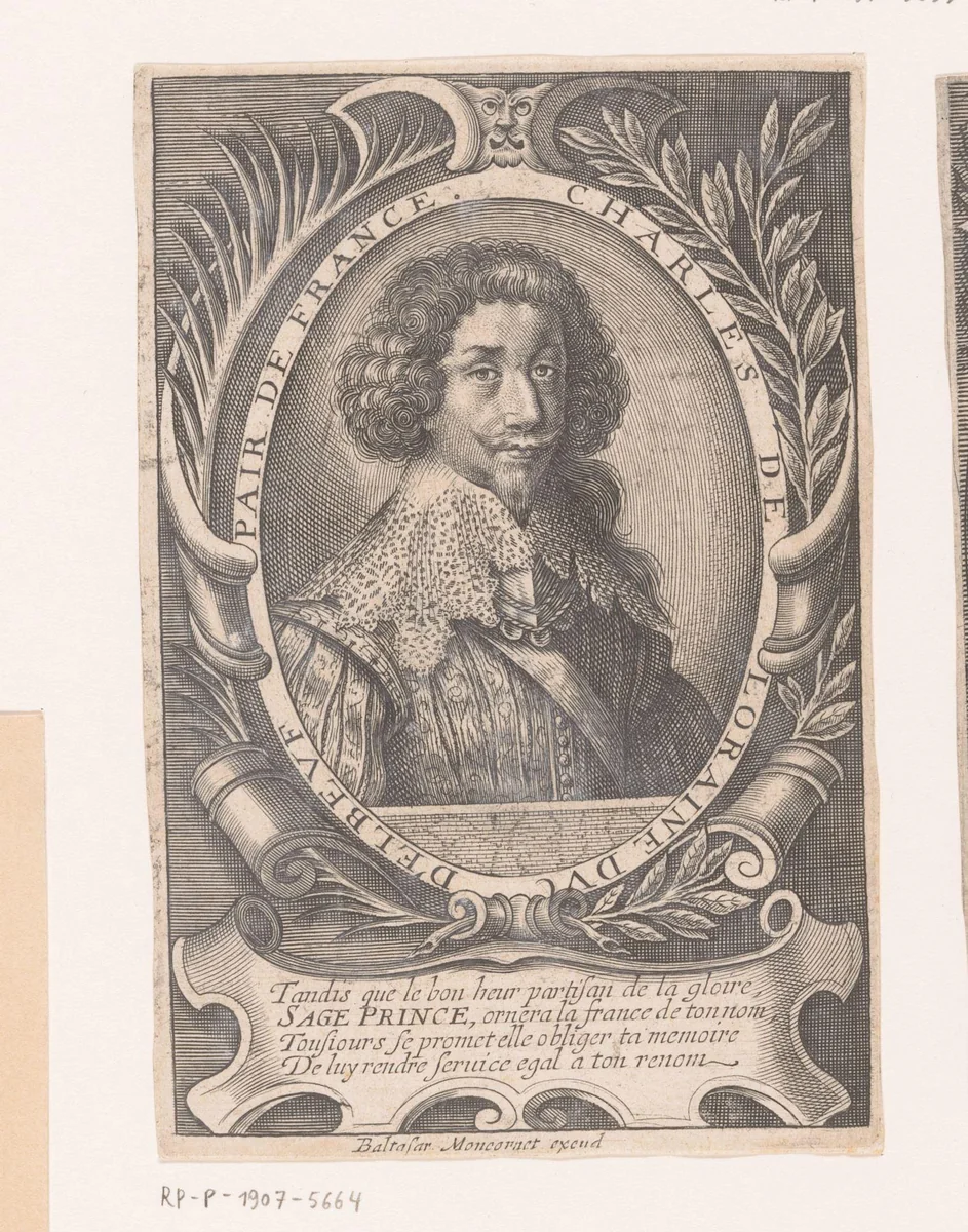 Portret van Karel IV van Lotharingen by anonymous, print, 1625-1668
