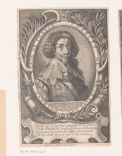 Portret van Karel IV van Lotharingen by anonymous, print, 1625-1668