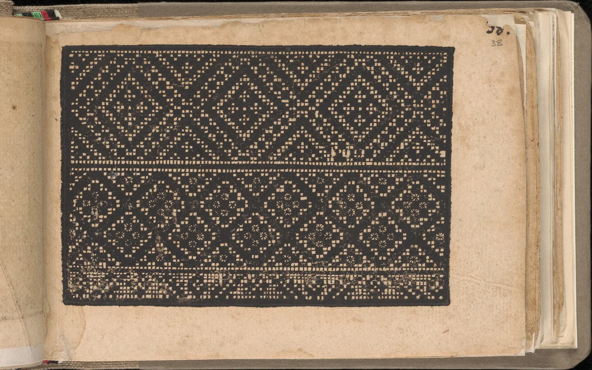 Schön newes Modelbuch (Page 38r) by Sigismundus Latomus, book, 1608