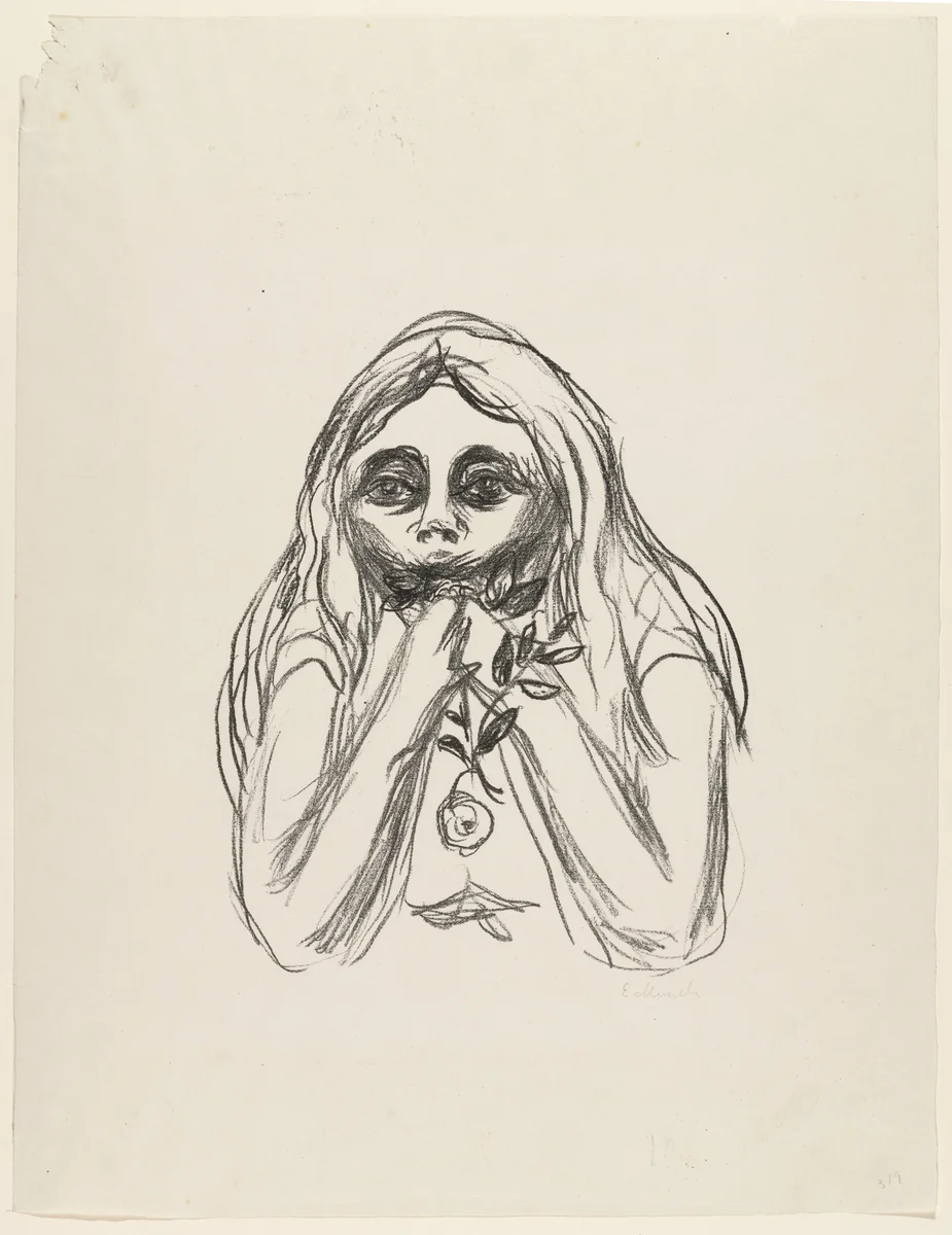 Omega's Eyes (Omegas øyne) by Edvard Munch, print, 1908