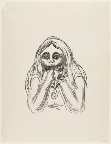 Omega's Eyes (Omegas øyne) by Edvard Munch, print, 1908