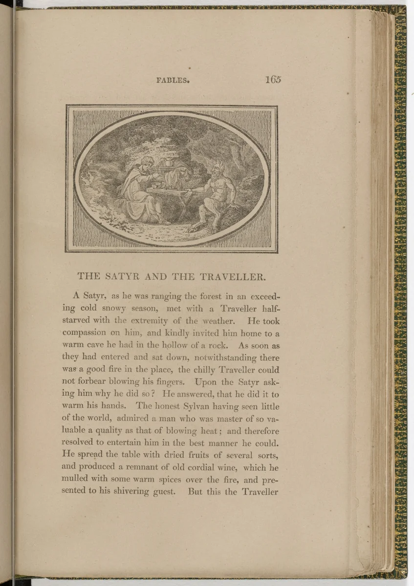 Headpiece (page 165) from The Fables of Aesop by Thomas Bewick, illustrated book, 1818