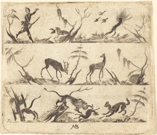 Ornament by Mathias Beutler, print, 1562-1642