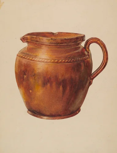 Pitcher by Francis Law Durand, index of american design, 1938