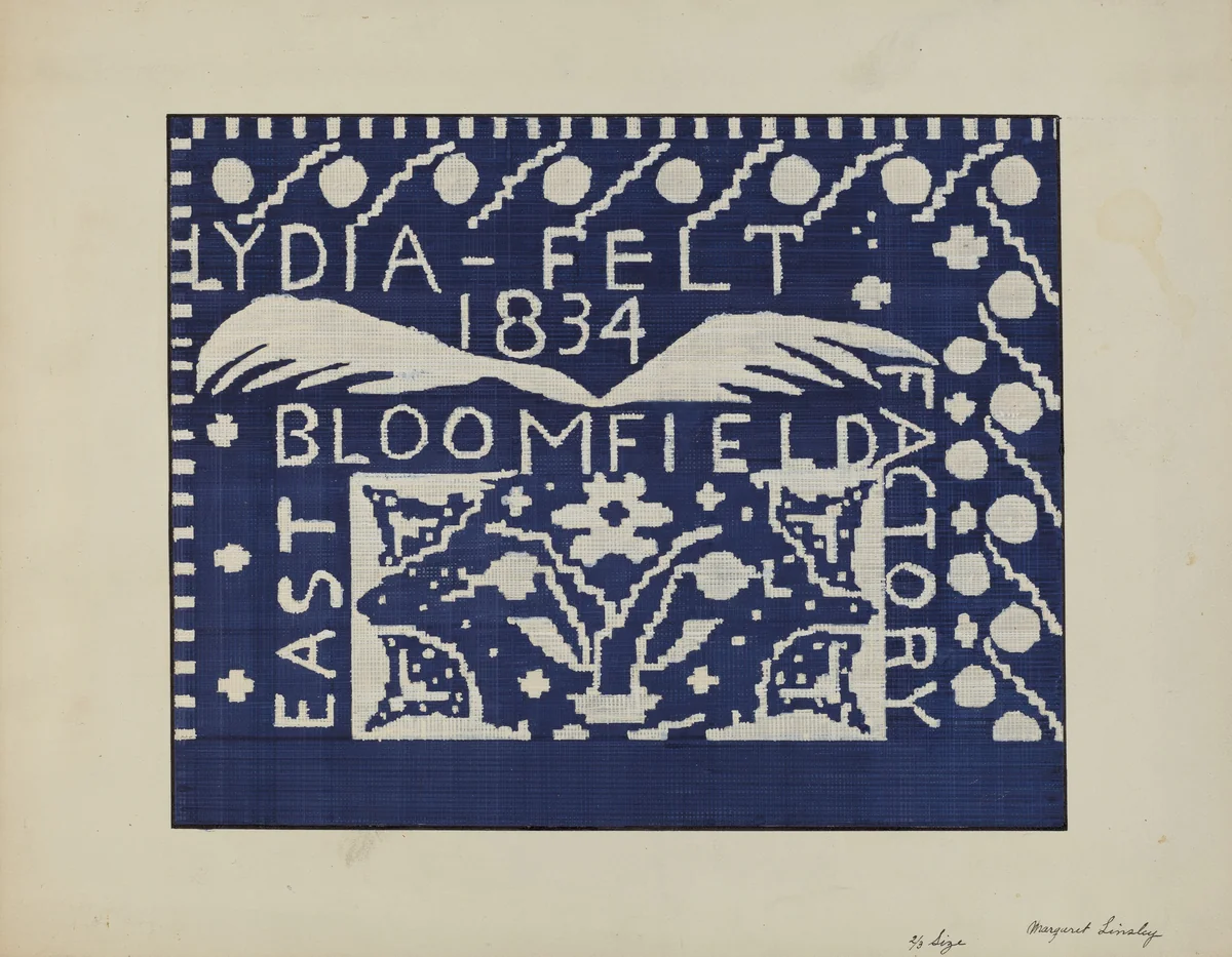 Coverlet by Margaret Linsley, index of american design, 1940
