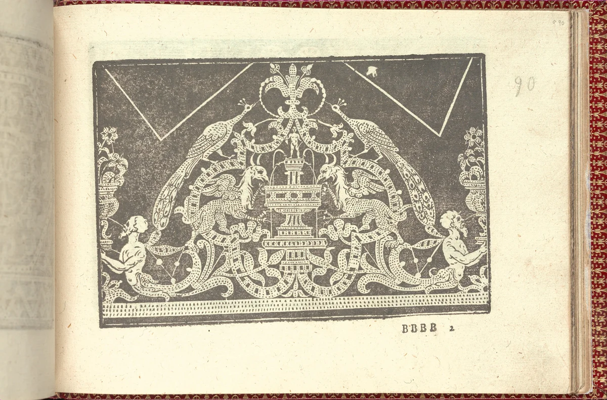 Corona delle Nobili et Virtuose Donne: Libro I-IV, page 90 (recto) by Cesare Vecellio, book, 1601