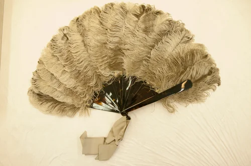 Fan by France, textile, 1875-1880