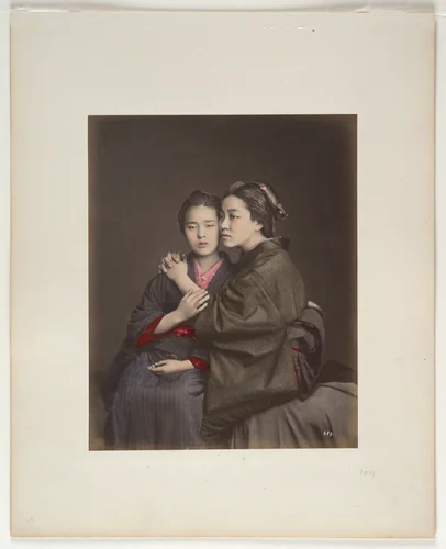Two Women by Raimund von Stillfried, photograph, 1870-1879