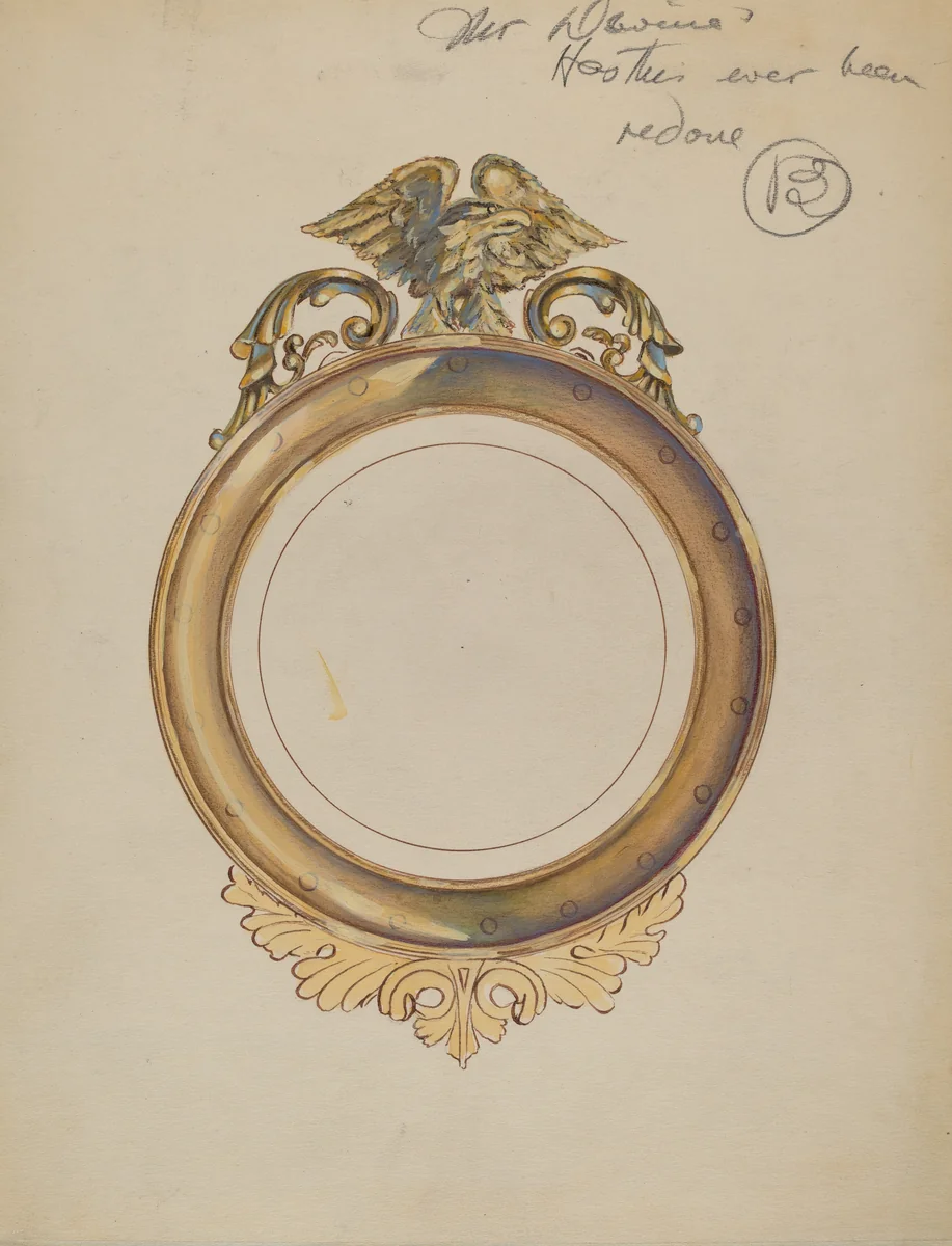 Frame for Mirror by American 20th Century, index of american design, 1935-1942