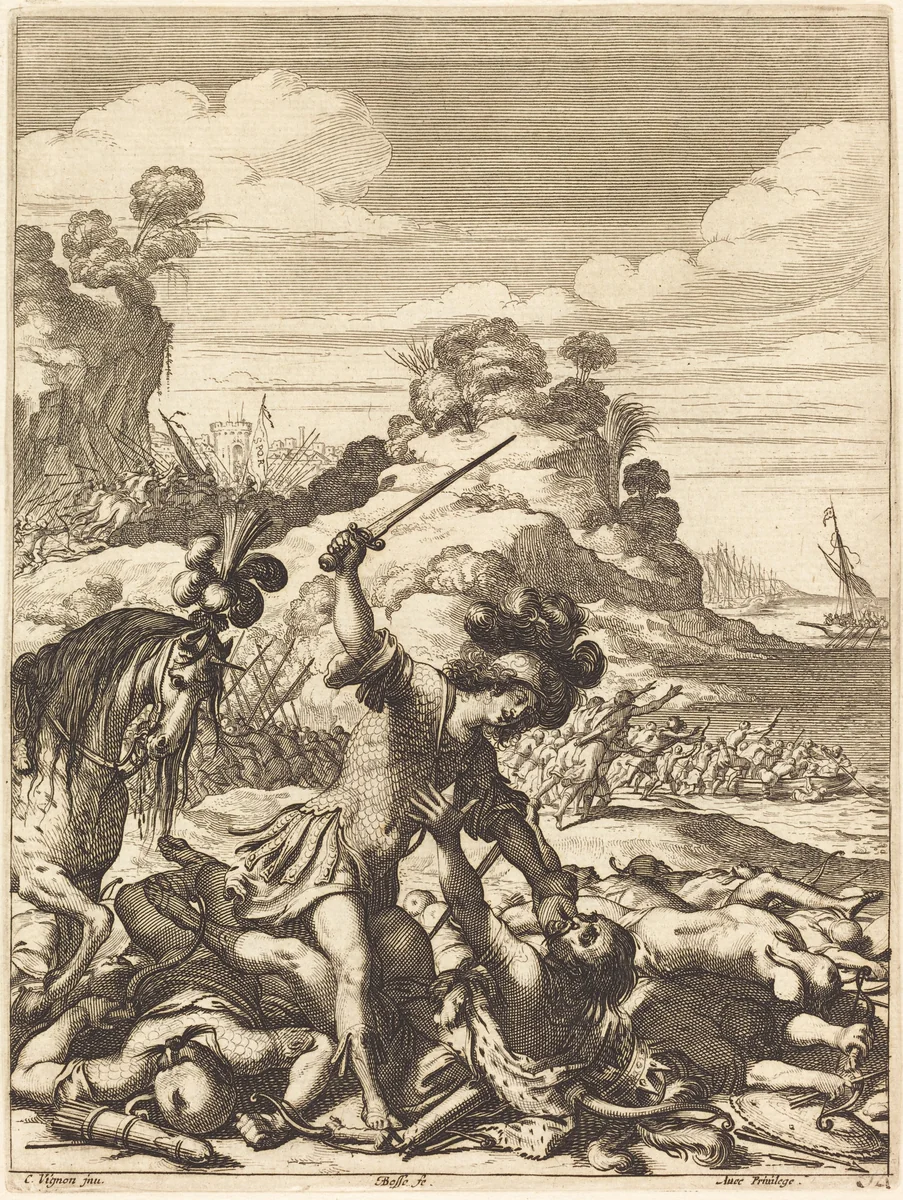 Illustration to Jean Desmarets' "L'Ariane" by Abraham Bosse
Claude Vignon, print, 1639