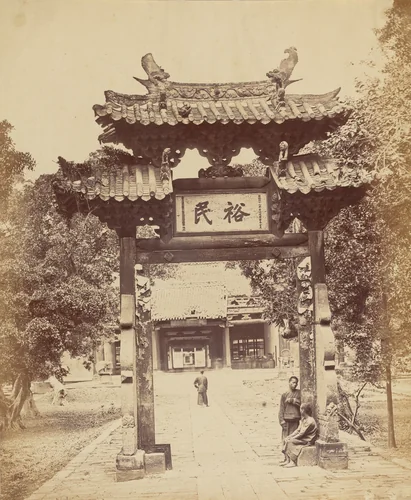 Entrance to the Treasury, Canton, April 10, 1860 by Felice Beato, photograph, 1860