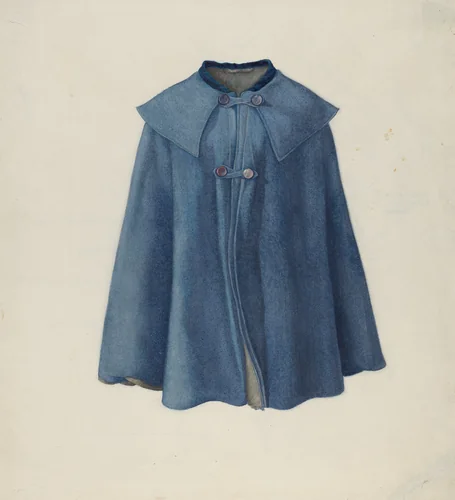Woman's Cape by Helen E. Gilman, index of american design, 1936
