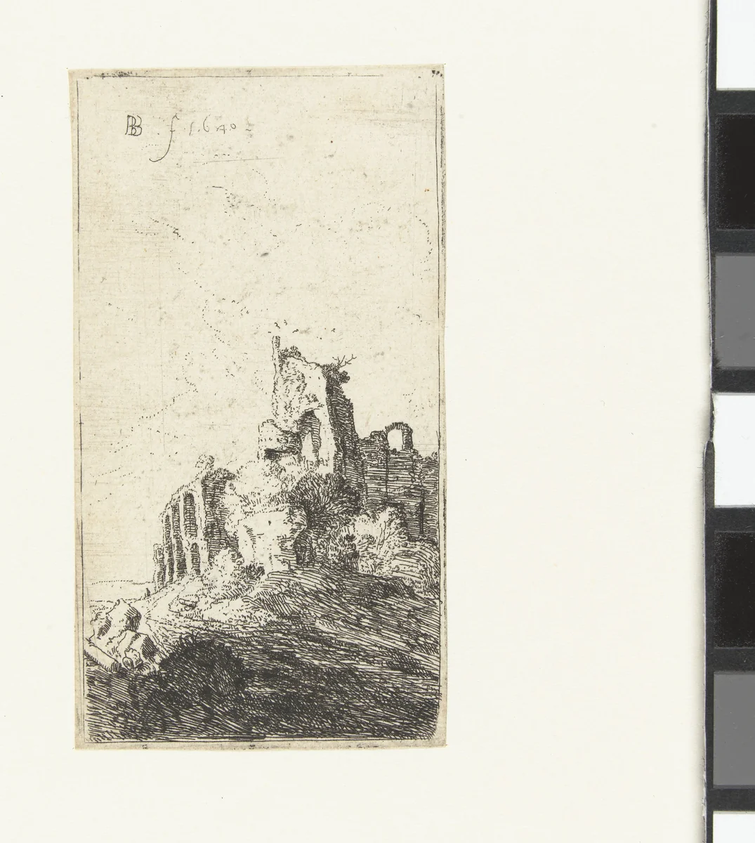 Nimf Corsica mishandeld door een satyr by Bartholomeus Breenbergh, print, 1640