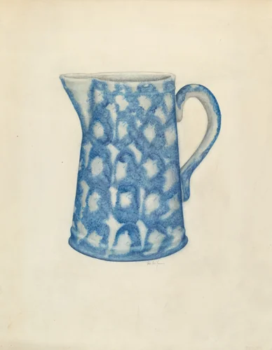 Pitcher by Mamie M. Jones, index of american design, 1942