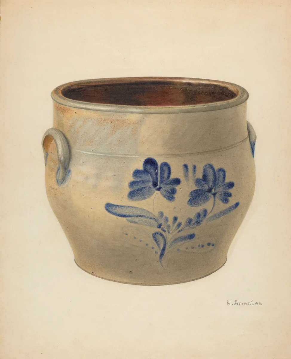 Crock by Nicholas Amantea, index of american design, 1938