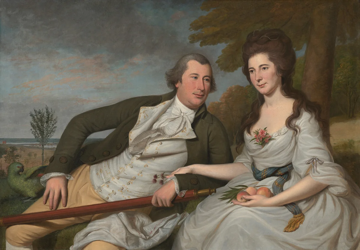 Benjamin and Eleanor Ridgely Laming by Charles Willson Peale, painting, 1788