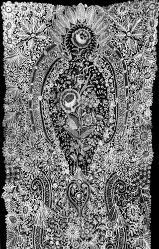 Stole by Belgium, textile, 1875-1900