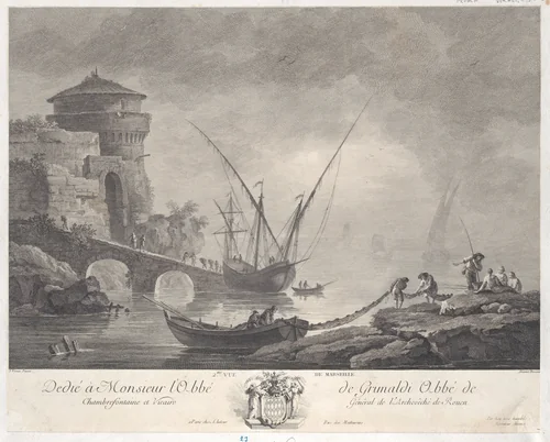 Second View of Marseille by Joseph Vernet, print, 1771-1781