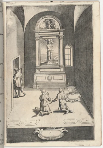 Chapel of Saint Sebastian (Cappella di San Sebastiano) [plate N] by Jacopo Ligozzi
Domenico Falcini
Lino Moroni, print, 1612