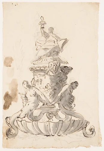 Study for an Inkstand by Giovanni Battista Tiepolo, drawing, 1737-1748
