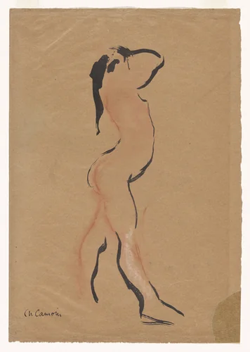 Standing Nude by Charles Camoin, drawing, 1904