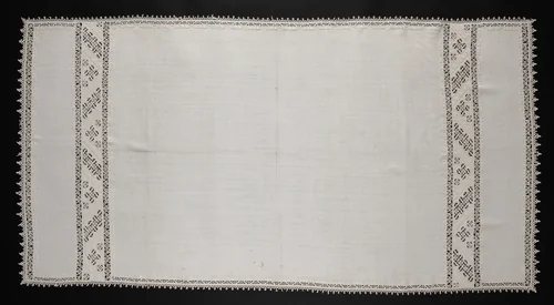 Needlepoint (Cutwork) and Bobbin Lace Cloth by Unknown, textile, 1500-1599
