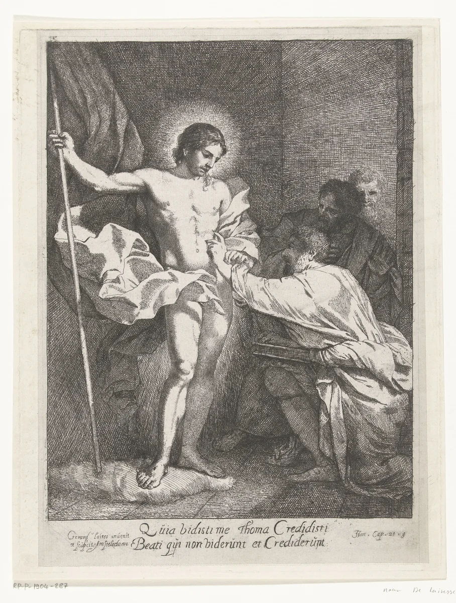 De ongelovige Thomas by Johannes Arnoldus Boland, print, 1860-1900