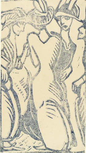 Three Women (Drei Frauen) by Christian Rohlfs, print, 1912