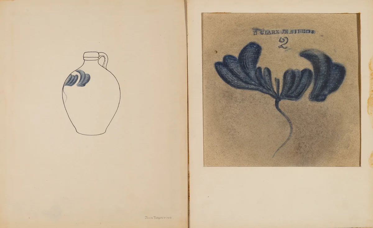 Jug by John Tarantino, index of american design, 1937