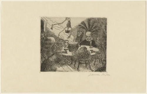 King Pest (Le Roi Peste) by James Ensor, print, 1895