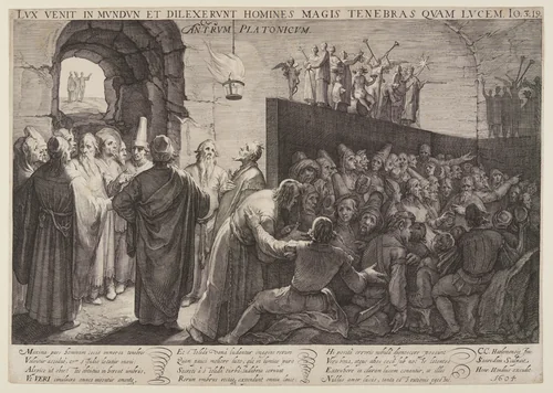 Plato’s Cave by Jan Saenredam
Cornelis van Haarlem, print, 1604