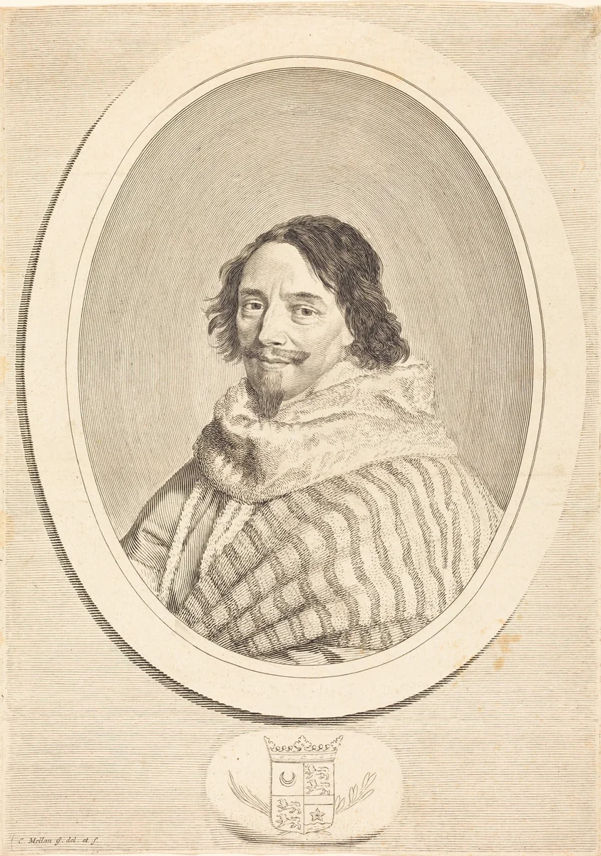 Henri de Mesmes by Claude Mellan, print, 1598-1688
