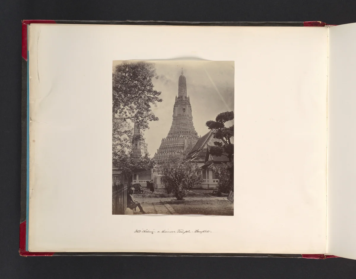 A Siamese Temple, Bangkok by John Thomson, photograph, 1865