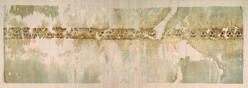 Turban end with tiraz by Unknown, textile, 983-990